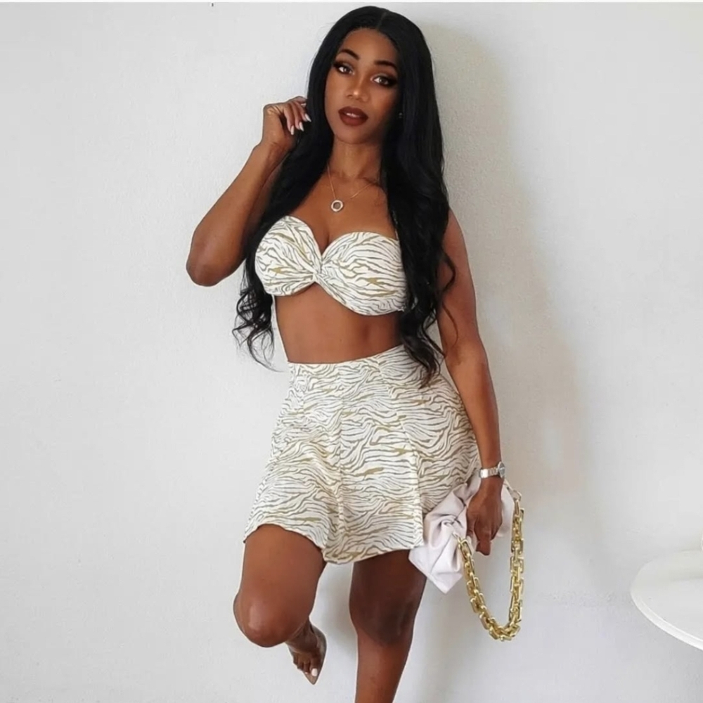 Brand New Two piece skirt set